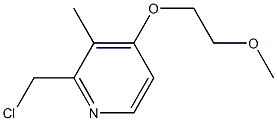 2-CHLOROMETHYL-4-METHOXYETHOXY-3-METHYLPYRIDINE Struktur