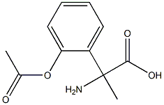 (2S)-2-(2-ACETYLOXYPHENYL)-2-AMINOPROPANOIC ACID Struktur