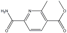 METHYL 6-(AMINOCARBONYL)-2-METHYLNICOTINATE Struktur