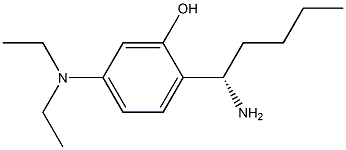 2-((1S)-1-AMINOPENTYL)-5-(DIETHYLAMINO)PHENOL Struktur