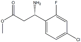 METHYL (3S)-3-AMINO-3-(4-CHLORO-2-FLUOROPHENYL)PROPANOATE Struktur