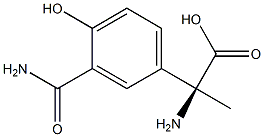 (2S)-2-AMINO-2-(3-CARBAMOYL-4-HYDROXYPHENYL)PROPANOIC ACID Struktur