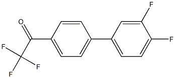 4'-(3,4-DIFLUOROPHENYL)-2,2,2-TRIFLUOROACETOPHENONE Struktur