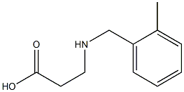 3-[(2-METHYLBENZYL)AMINO]PROPANOIC ACID Struktur