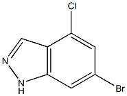 6-BROMO-4-CHLORO-1H-INDAZOLE Struktur