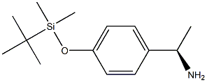 (1R)-1-[4-(1,1,2,2-TETRAMETHYL-1-SILAPROPOXY)PHENYL]ETHYLAMINE Struktur