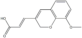 (2E)-3-(8-METHOXY-2H-CHROMEN-3-YL)ACRYLIC ACID Struktur