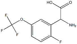 AMINO-(2-FLUORO-5-TRIFLUOROMETHOXY-PHENYL)-ACETIC ACID Struktur