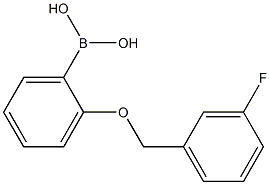 2-(3'-FLUOROBENZYLOXY)PHENYLBORONIC ACID Struktur