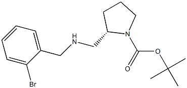 (S)-1-BOC-2-[(2-BROMO-BENZYLAMINO)-METHYL]-PYRROLIDINE Struktur