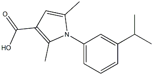 1-(3-ISOPROPYLPHENYL)-2,5-DIMETHYL-1H-PYRROLE-3-CARBOXYLIC ACID Struktur