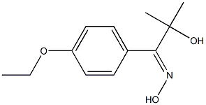 1-(4-ETHOXY-PHENYL)-2-HYDROXY-2-METHYL-PROPAN-1-ONE OXIME Struktur