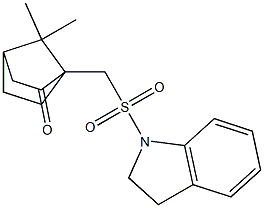 1-((INDOLINYLSULFONYL)METHYL)-7,7-DIMETHYLBICYCLO[2.2.1]HEPTAN-2-ONE Struktur