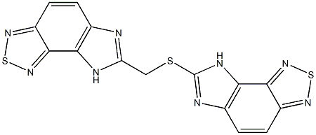 7-((8H-IMIDAZO[4,5-E][2,1,3]BENZOTHIADIAZOL-7-YLMETHYL)THIO)-8H-IMIDAZO[4,5-E][2,1,3]BENZOTHIADIAZOLE Struktur