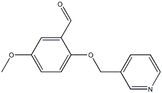 5-METHOXY-2-(PYRIDIN-3-YLMETHOXY)BENZALDEHYDE Struktur