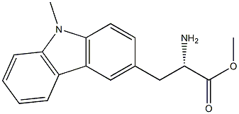 METHYL (2S)-2-AMINO-3-(9-METHYLCARBAZOL-3-YL)PROPANOATE Struktur