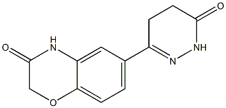 6-(1,4,5,6-TETRAHYDRO-6-OXOPYRIDAZIN-3-YL)-2H-BENZO[B][1,4]OXAZIN-3(4H)-ONE Struktur