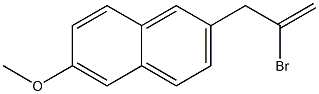 2-BROMO-3-(6-METHOXY-2-NAPHTHYL)-1-PROPENE Struktur