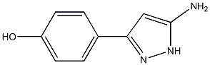 4-(5-AMINO-1H-PYRAZOL-3-YL)-PHENOL Struktur