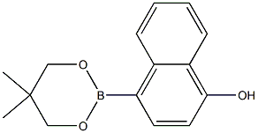 4-(5,5-DIMETHYL-1,3,2-DIOXABORINAN-2-YL)-1-NAPHTHOL Struktur