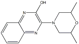 3-(2,6-DIMETHYLMORPHOLIN-4-YL)QUINOXALIN-2-OL Struktur