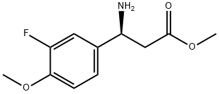 METHYL (3S)-3-AMINO-3-(3-FLUORO-4-METHOXYPHENYL)PROPANOATE Struktur