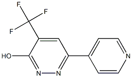 3-HYDROXY-6-(4-PYRIDINYL)-4-(TRIFLUOROMETHYL)PYRIDAZINE Struktur