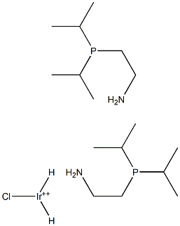 CHLORODIHYDRIDO[BIS(2-DIISOPROPYLPHOSPHINO)ETHYLAMINE]IRIDIUM(III) Struktur