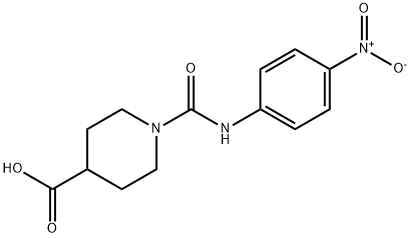 1-([(4-NITROPHENYL)AMINO]CARBONYL)PIPERIDINE-4-CARBOXYLIC ACID Struktur