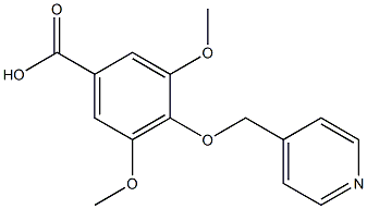 3,5-DIMETHOXY-4-(PYRIDIN-4-YLMETHOXY)BENZOIC ACID Struktur