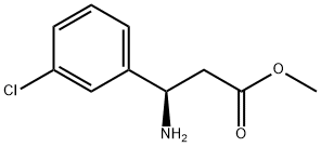 METHYL (3R)-3-AMINO-3-(3-CHLOROPHENYL)PROPANOATE Struktur