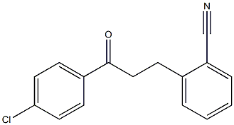 4'-CHLORO-3-(2-CYANOPHENYL)PROPIOPHENONE Struktur