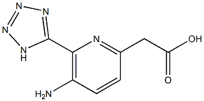 [5-AMINO-6-(1H-TETRAZOL-5-YL)PYRIDIN-2-YL]ACETIC ACID Struktur