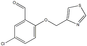 5-CHLORO-2-(1,3-THIAZOL-4-YLMETHOXY)BENZALDEHYDE Struktur