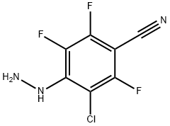 2-CHLORO-4-CYANO-3,5,6-TRIFLUOROPHENYLHYDRAZINE Struktur