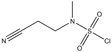 2-CYANOETHYL(METHYL)SULFAMOYL CHLORIDE Struktur