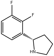 (2S)-2-(2,3-DIFLUOROPHENYL)PYRROLIDINE Struktur