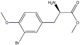 METHYL (2R)-2-AMINO-3-(3-BROMO-4-METHOXYPHENYL)PROPANOATE Struktur