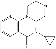 N-CYCLOPROPYL-2-PIPERAZIN-1-YL-NICOTINAMIDE Struktur