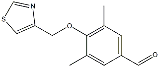 3,5-DIMETHYL-4-(1,3-THIAZOL-4-YLMETHOXY)BENZALDEHYDE Struktur