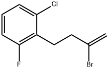 2-BROMO-4-(2-CHLORO-6-FLUOROPHENYL)-1-BUTENE Struktur