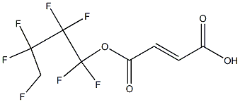 MONO-HEPTAFLUOROBUTYL FUMARATE Struktur