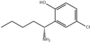 2-((1R)-1-AMINOPENTYL)-4-CHLOROPHENOL Struktur