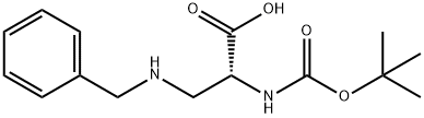 BOC-BETA-N-BENZYLAMINO-D-ALA Struktur