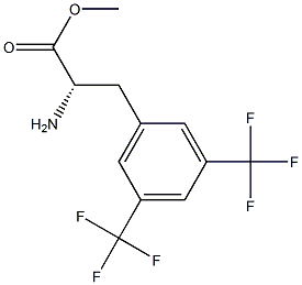 METHYL (2S)-2-AMINO-3-[3,5-BIS(TRIFLUOROMETHYL)PHENYL]PROPANOATE Struktur