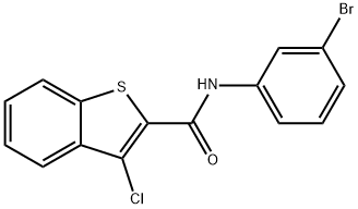 N-(3-BROMOPHENYL)(3-CHLOROBENZO[B]THIOPHEN-2-YL)FORMAMIDE Struktur