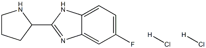 5-FLUORO-2-PYRROLIDIN-2-YL-1H-BENZOIMIDAZOLE DIHYDROCHLORIDE Struktur