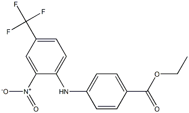 ETHYL 4-([2-NITRO-4-(TRIFLUOROMETHYL)PHENYL]AMINO)BENZOATE Struktur