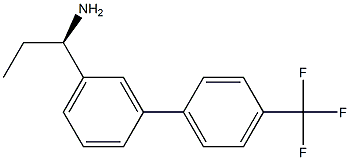 (1R)-1-(3-[4-(TRIFLUOROMETHYL)PHENYL]PHENYL)PROPYLAMINE Struktur