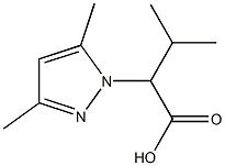 2-(3,5-DIMETHYL-PYRAZOL-1-YL)-3-METHYL-BUTYRIC ACID Struktur